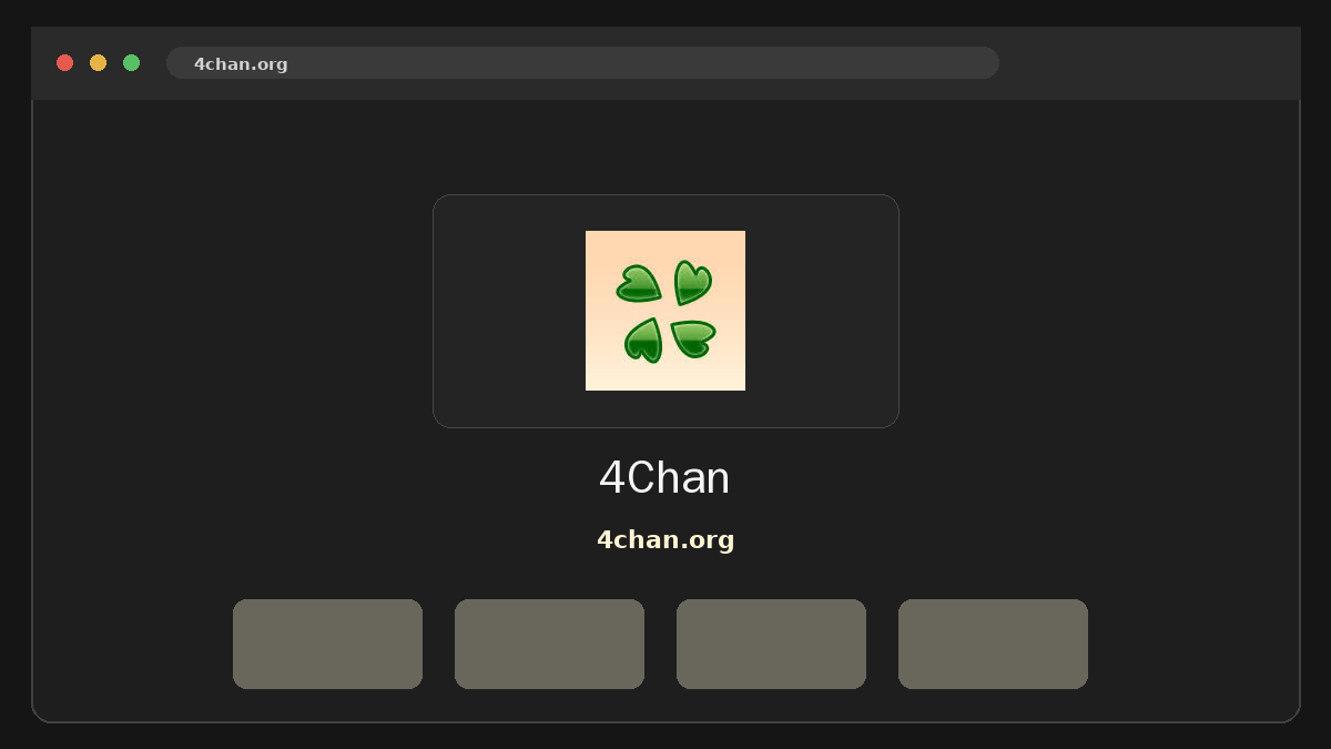4Chan Prévia do site