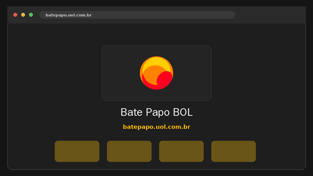 Bate Papo BOL Prévia do site
