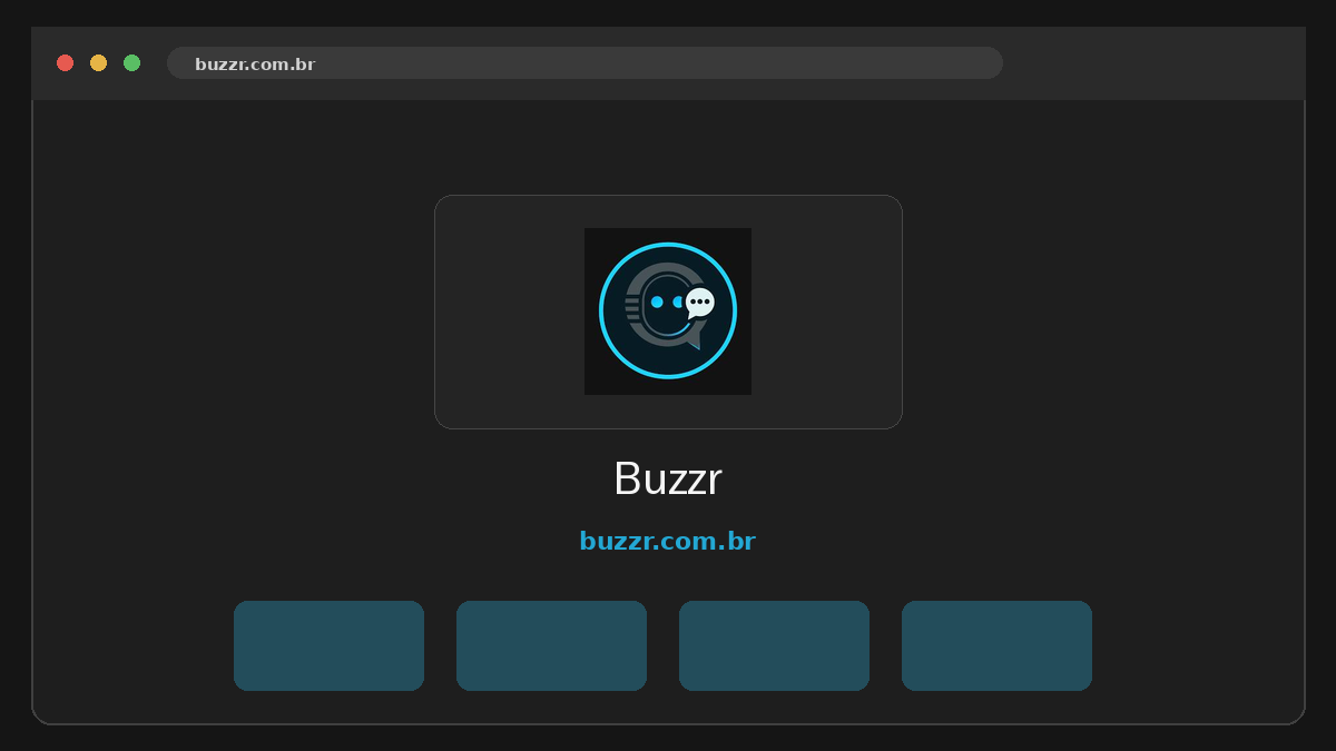Buzzr Prévia do site