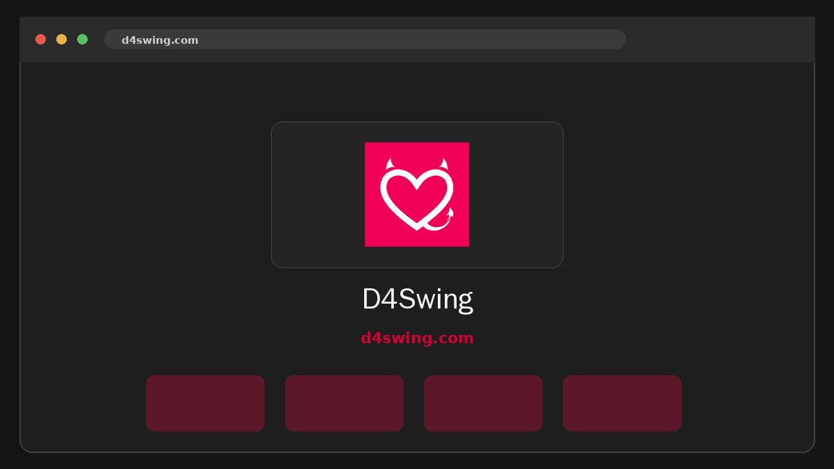 D4Swing Prévia do site