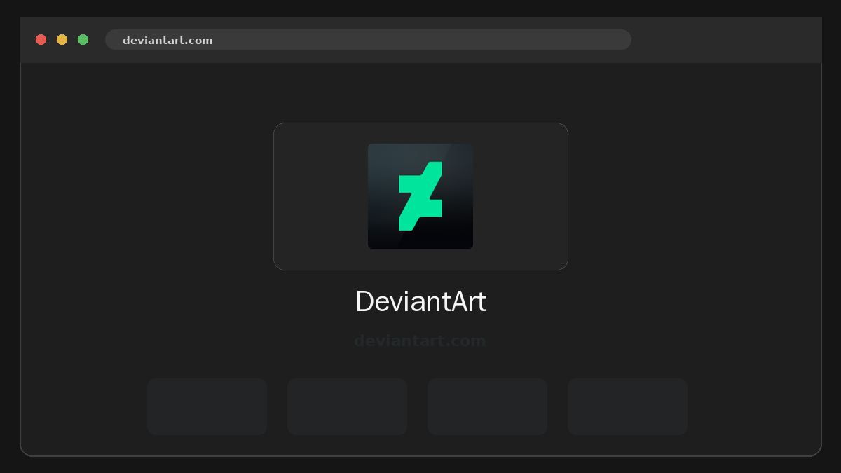 DeviantArt Prévia do site