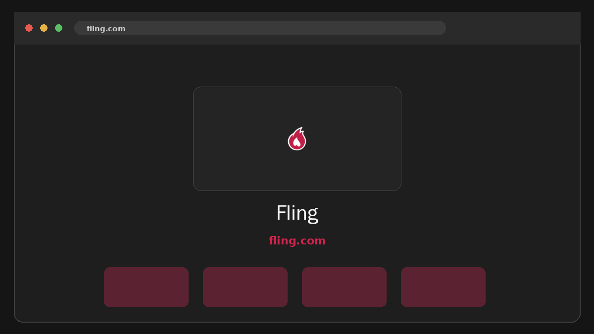 Fling Prévia do site