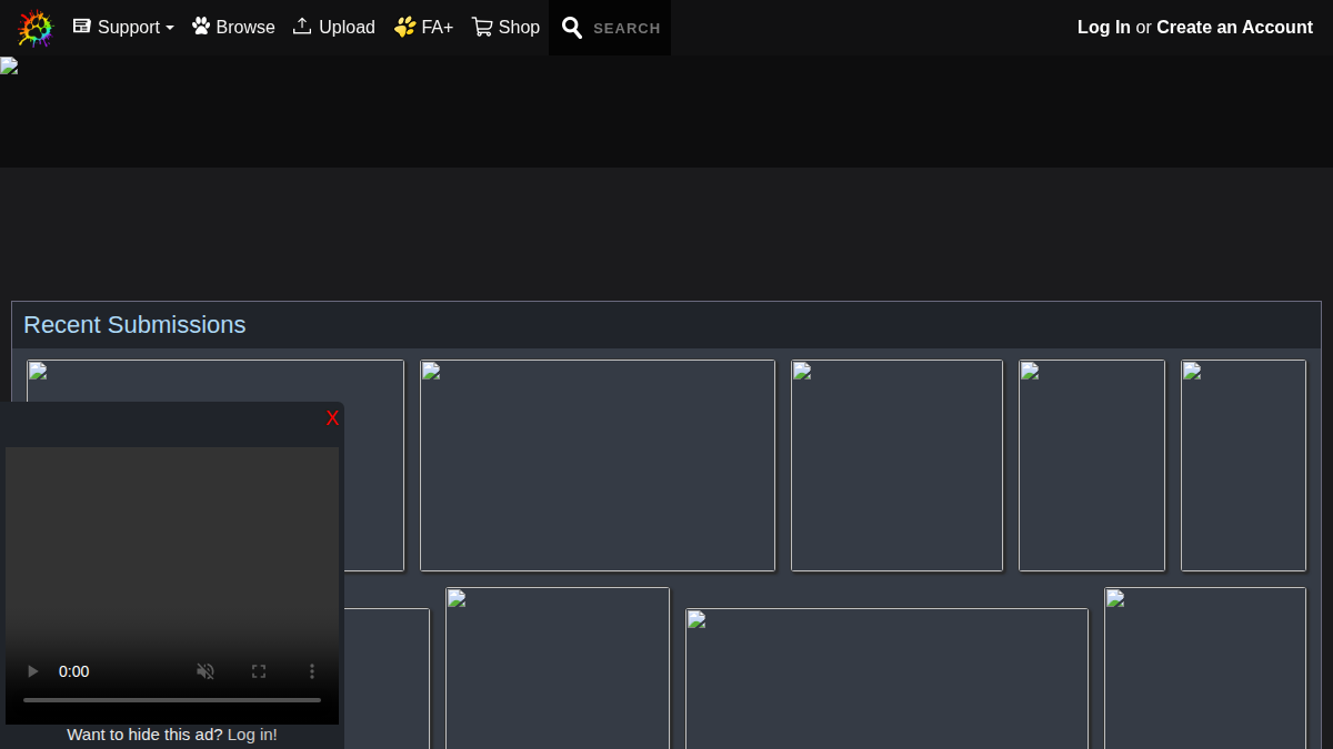 FurAffinity Prévia do site