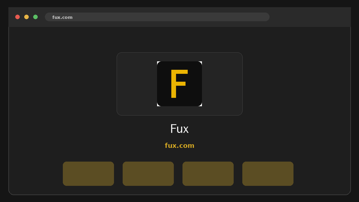 Fux Prévia do site