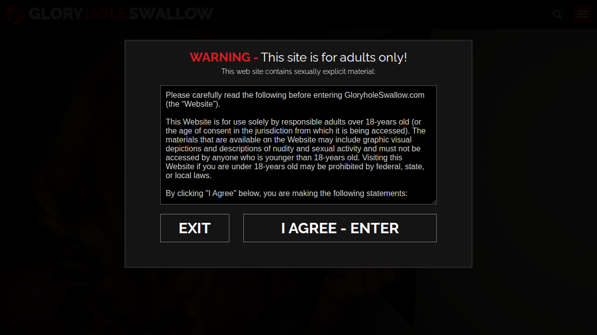 Gloryhole Swallow Prévia do site