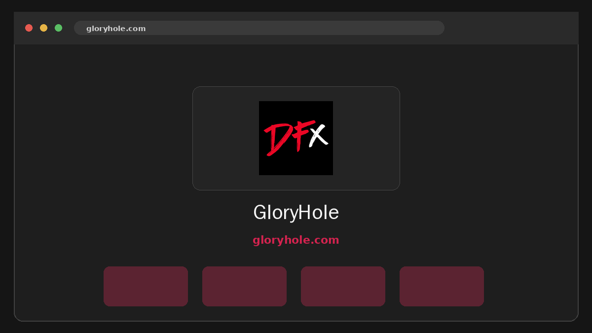GloryHole Prévia do site