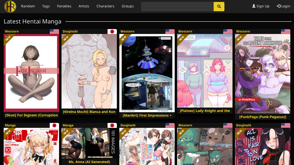 HentaiRox Prévia do site