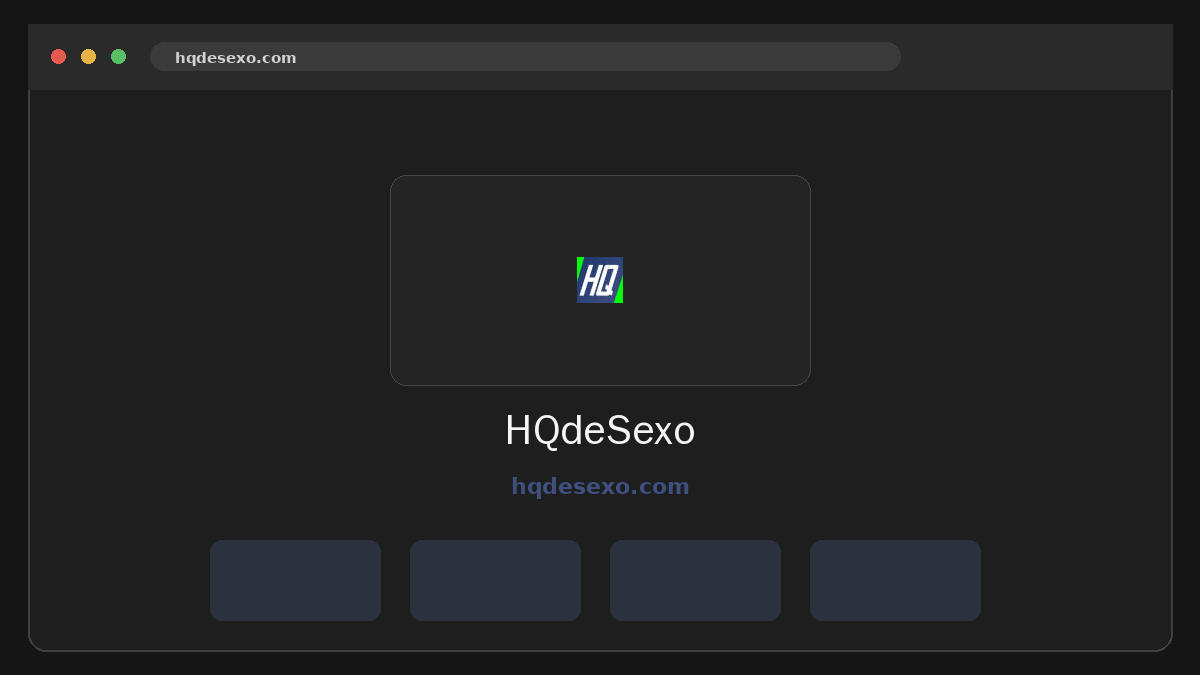 HQdeSexo Prévia do site