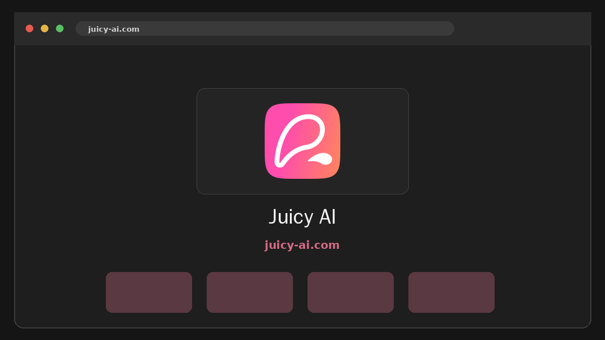 Juicy AI Prévia do site