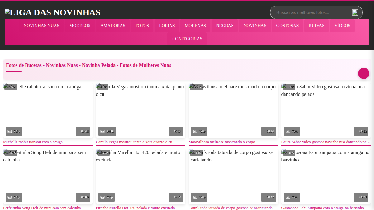 LigaDasNovinhas Prévia do site