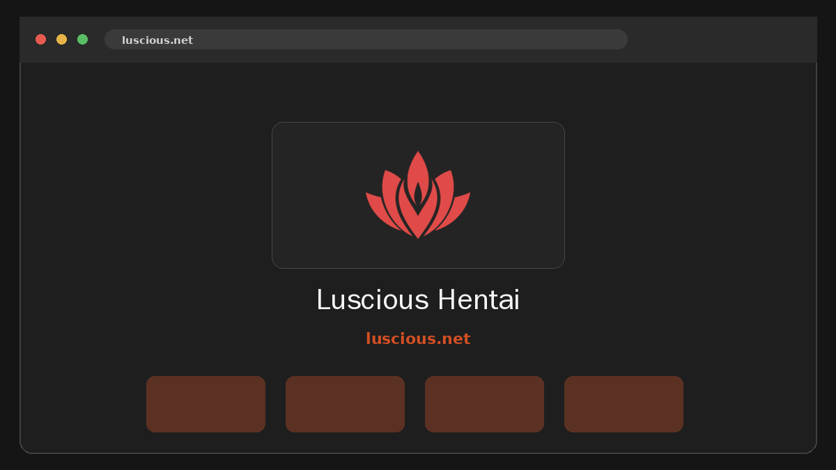 Luscious Hentai Prévia do site
