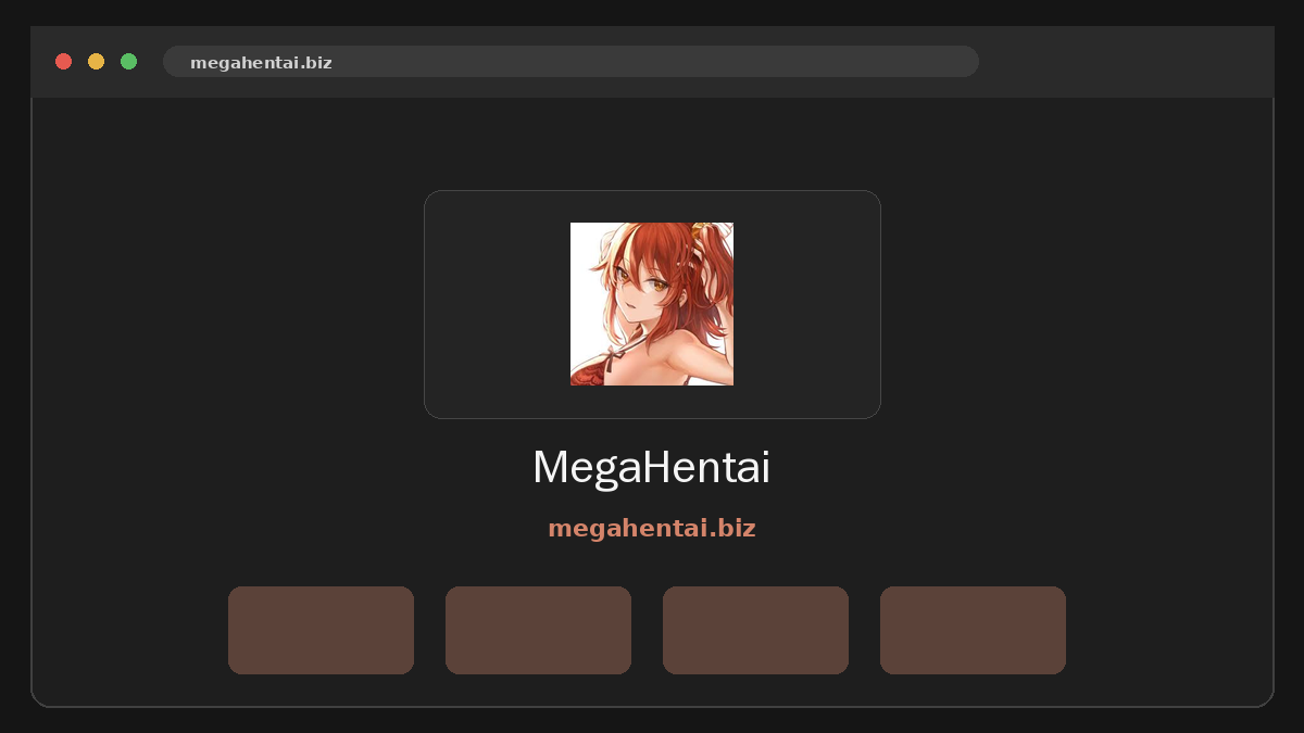 MegaHentai Prévia do site
