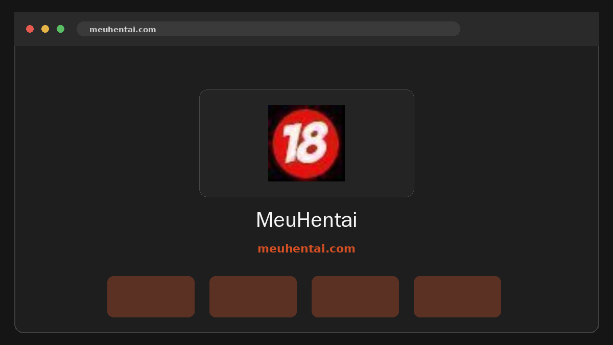 MeuHentai Prévia do site