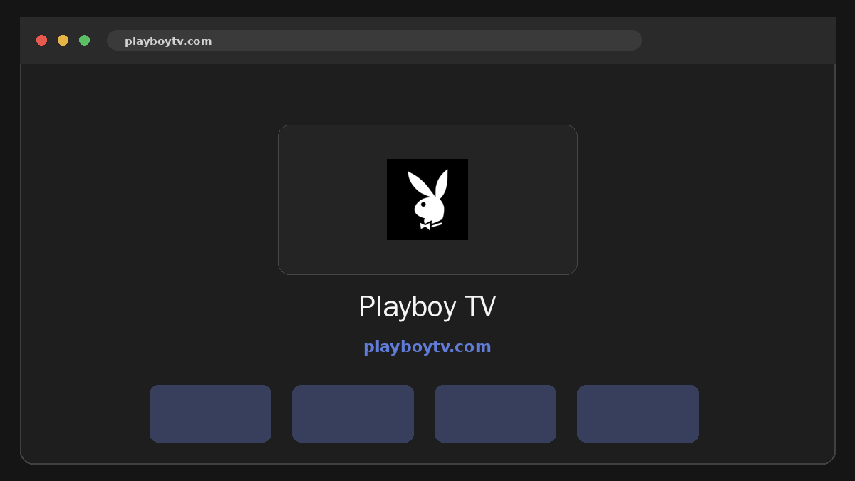 Playboy TV Prévia do site
