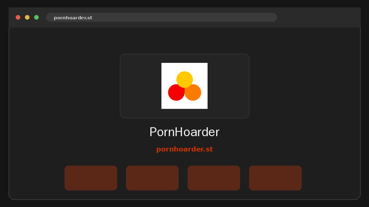 PornHoarder Prévia do site