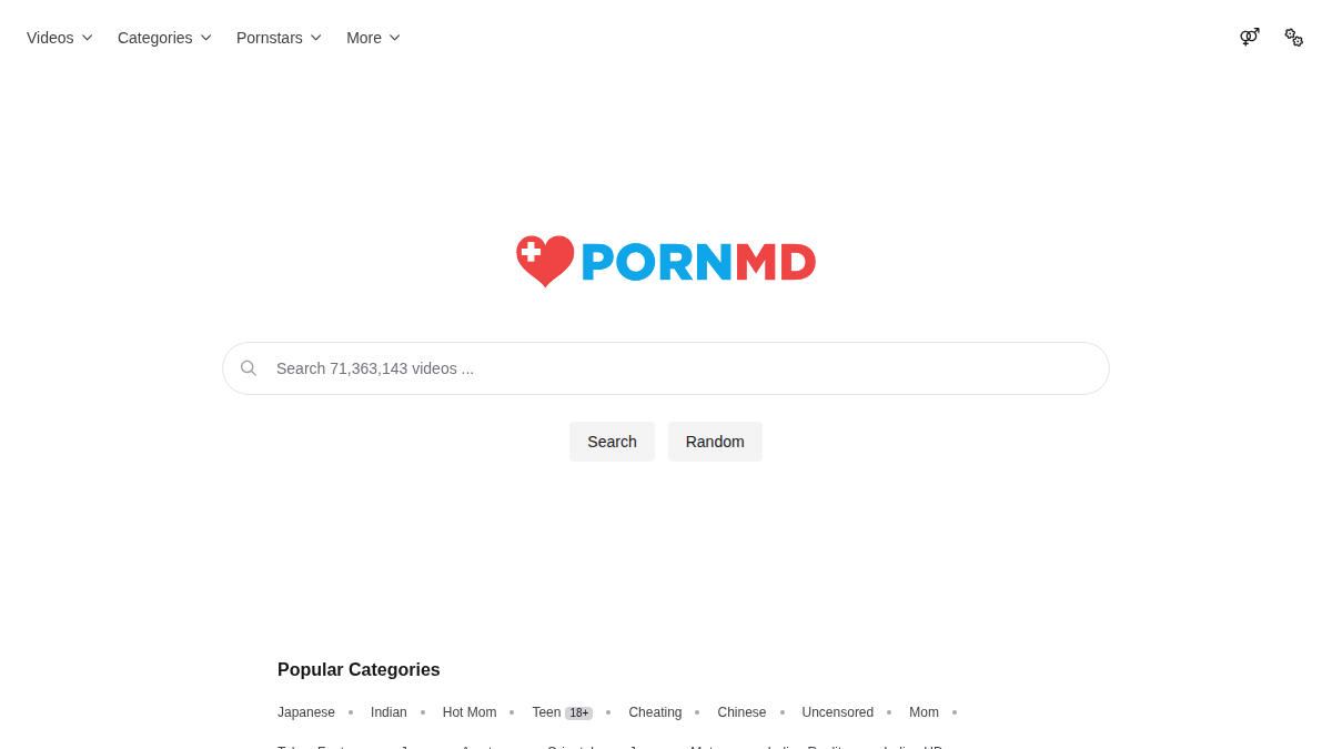 PornMD Prévia do site