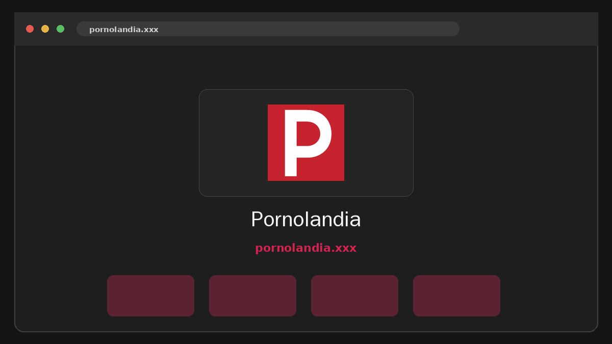 Pornolandia Prévia do site