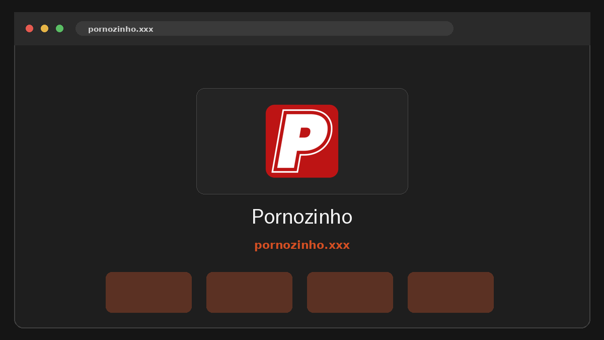 Pornozinho Prévia do site