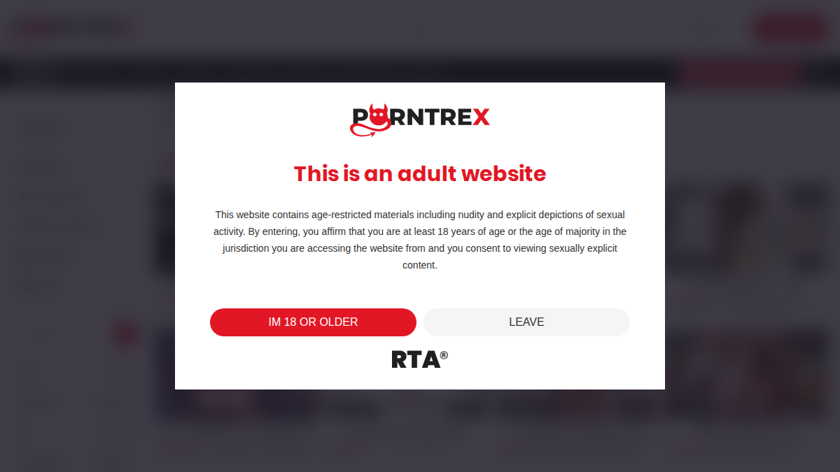 PornTrex Prévia do site