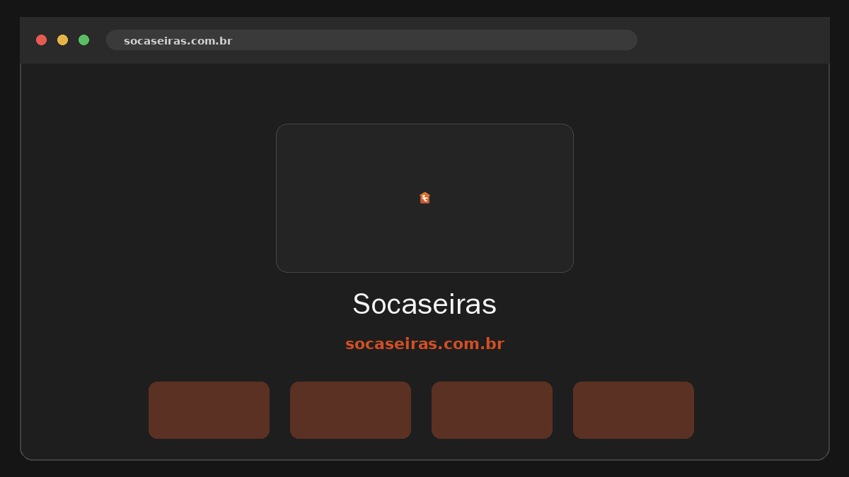 Socaseiras Prévia do site