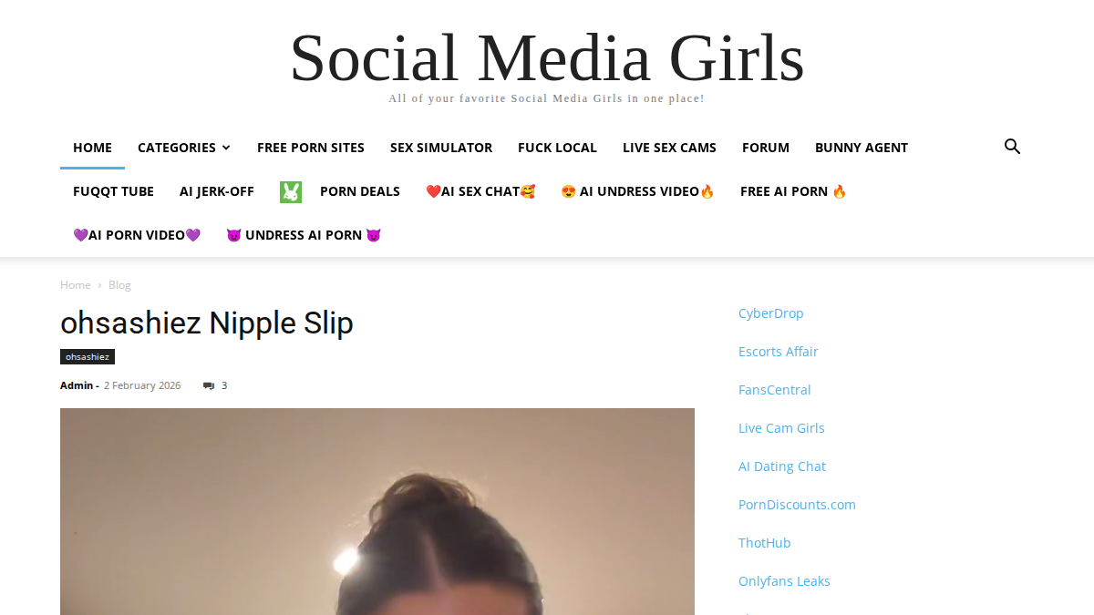 Social Media Girls Prévia do site