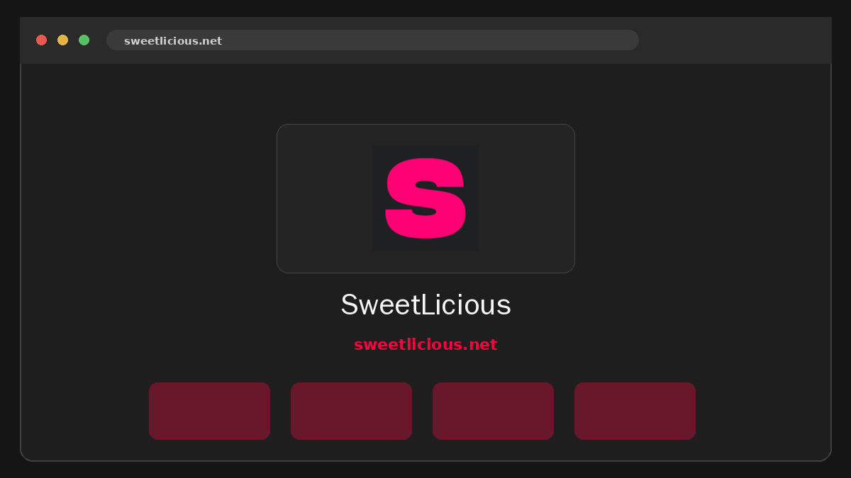 SweetLicious Prévia do site
