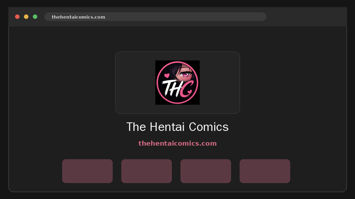The Hentai Comics Prévia do site