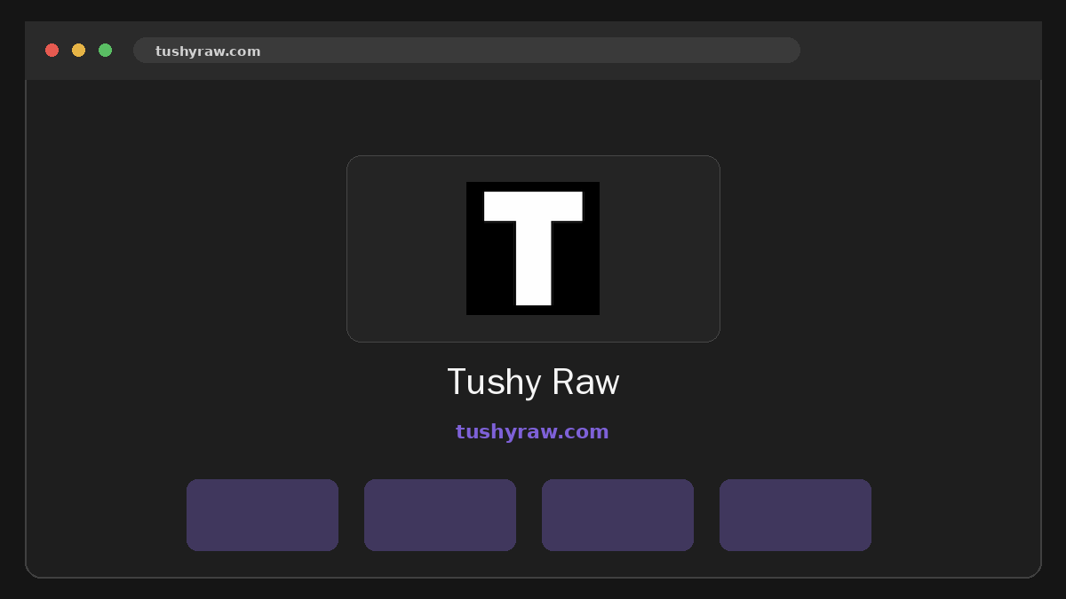 Tushy Raw Prévia do site