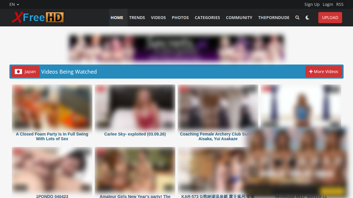 XFreeHD Prévia do site