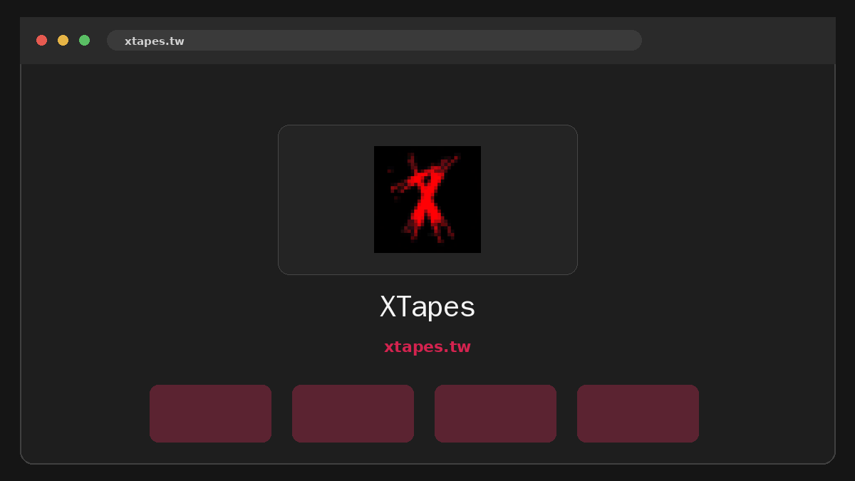 XTapes Prévia do site
